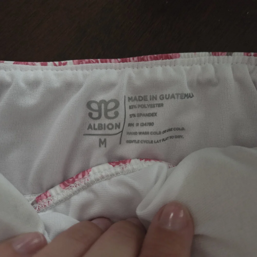 Athena Pink Floral Braid Bandeau Bikini Top - Picture 2 of 3